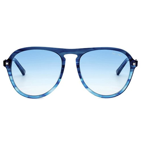 HEX Eyewear 墨鏡 | 太陽眼鏡 | 復古藍色條紋飛行員框 | 台灣製 | 膠框眼鏡