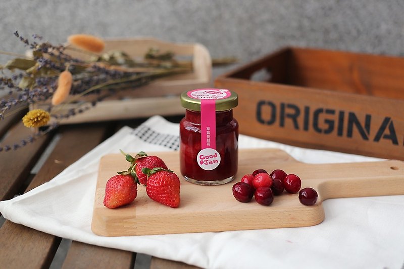 [Winter] limited cranberry strawberry jam 90ML - Jams & Spreads - Fresh Ingredients Red