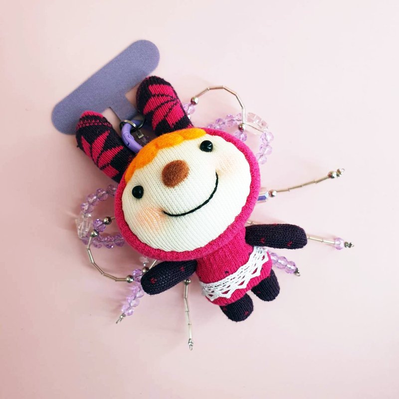 [Lucky Purple Baby] Soaring Wings Pendant Sock Doll Gift - ตุ๊กตา - ไนลอน สีม่วง