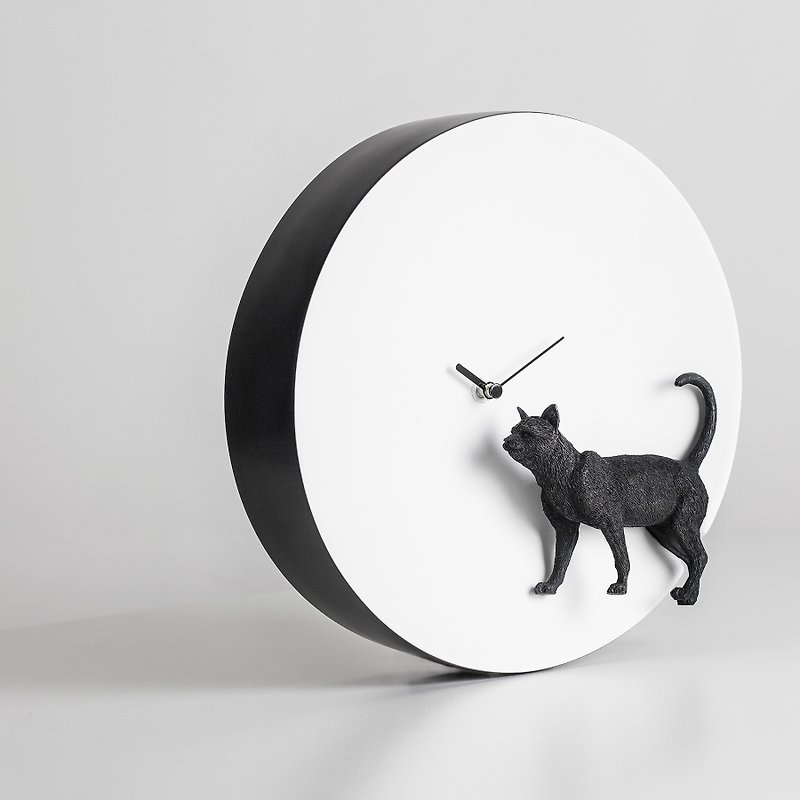 Haoshi Good Things Design Moon Clock-Cat - นาฬิกา - เรซิน 