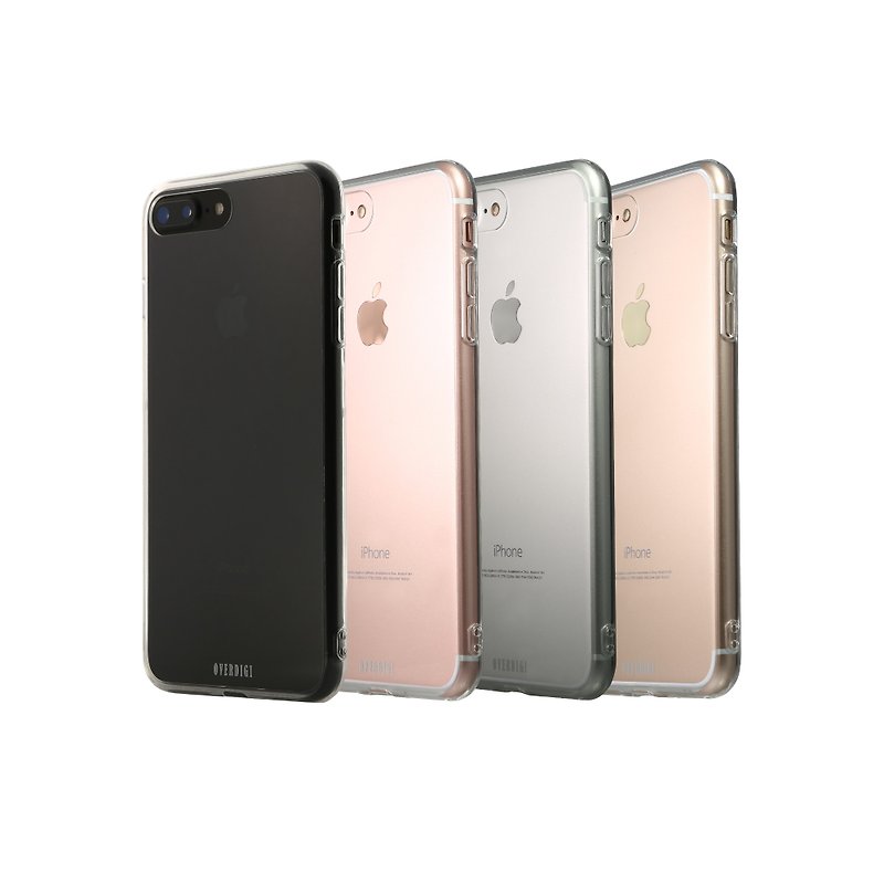 OVERDIGI iPhone7 / 8 Plusダブル素材フルカバー粉砕防止保護ケース - その他 - シリコン 透明