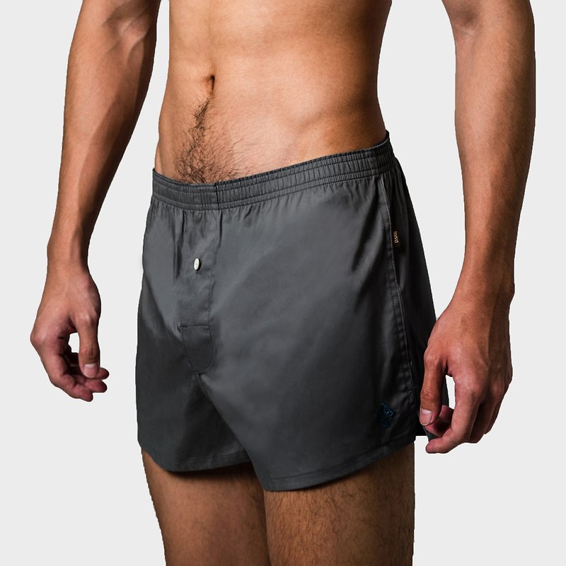 CLASSIC DARE BOXER - ROCK GRAY - Men's Underwear - Cotton & Hemp Gray