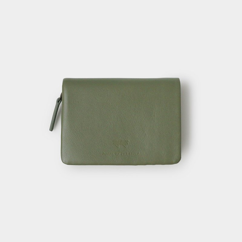 pinsel wallet : olive green - Wallets - Genuine Leather Green