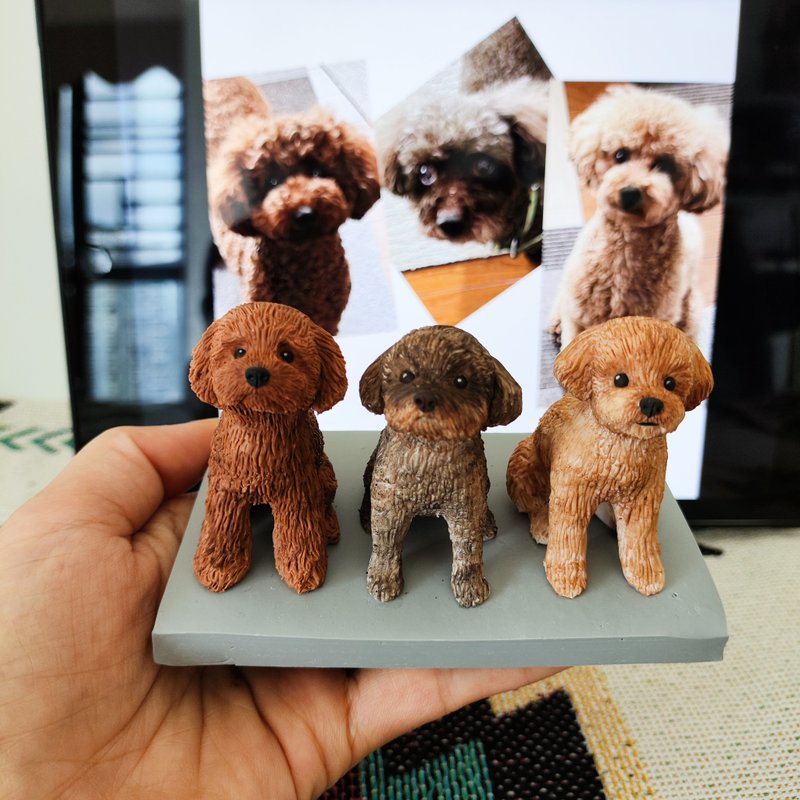 Customized dogs, pets, plush toys, furry children, portrait paintings, similar - Stuffed Dolls & Figurines - Clay Multicolor