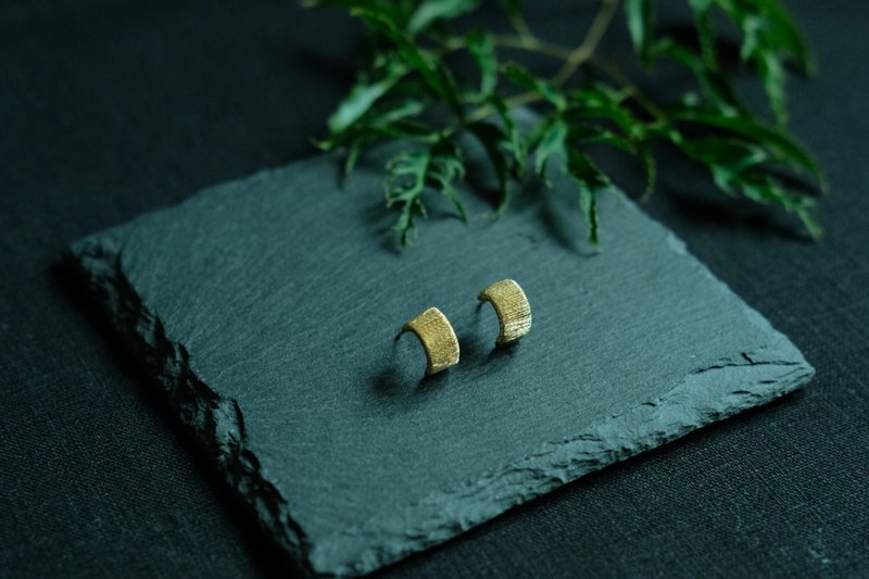 Ichimatsu ~ Ethical Earrings | Japanese silk threads - Earrings & Clip-ons - Copper & Brass 