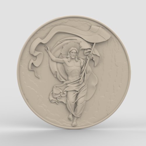 3DcncUNIQUE 3D模型STL CNC路由器檔案 3d列印的耶穌圓板