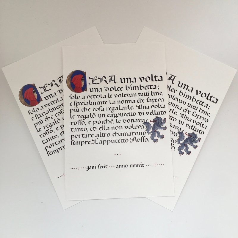 赤ずきん ポストカード3枚セット - はがき・メッセージカード - 紙 ホワイト