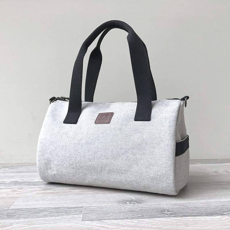 Canvas Boston bag - Messenger Bags & Sling Bags - Other Materials Gray