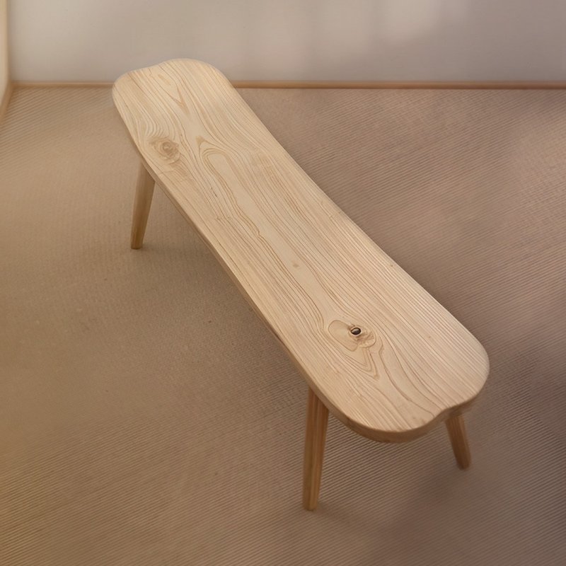 The only Taisho North American ash bench made by craftsmen 955-159NB. Welcome to inquire. - Chairs & Sofas - Wood Khaki