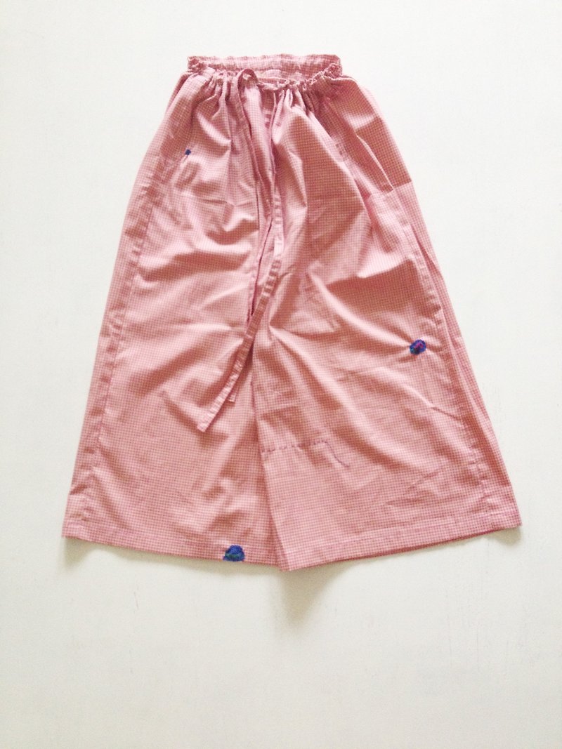 Natural cotton trousers skirt - pull radish - กางเกงขายาว - ผ้าฝ้าย/ผ้าลินิน 
