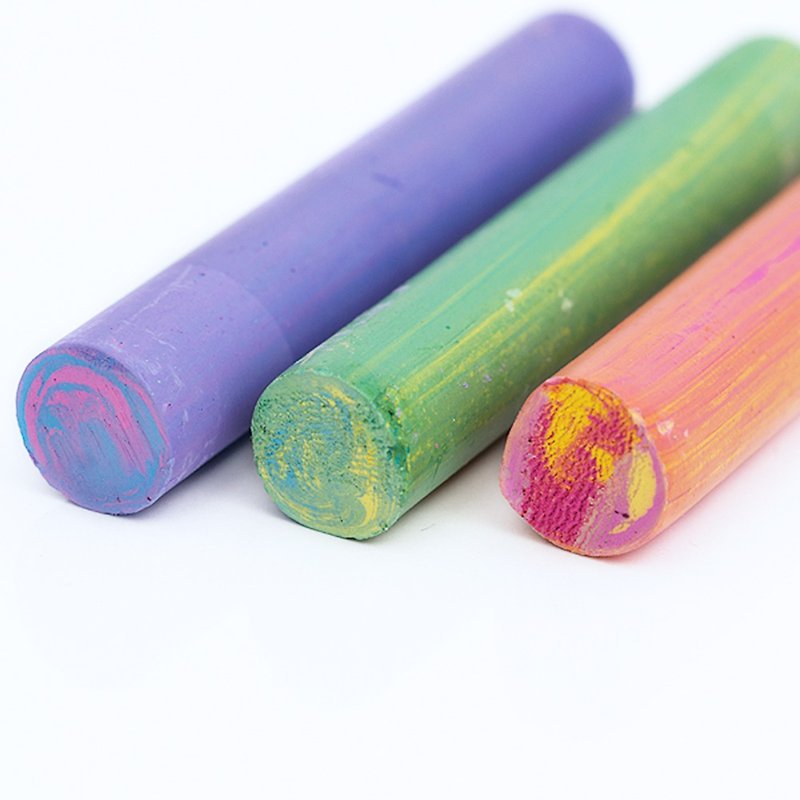 School Series Ashless Chalk 6 Colors/Marble - Other Writing Utensils - Shell Multicolor