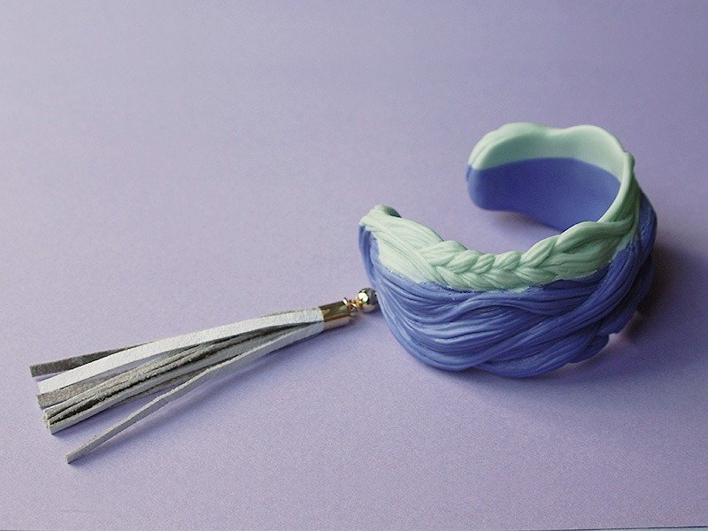 [Order Production] Ami Ami Bangle [blue] - Bracelets - Plastic Purple