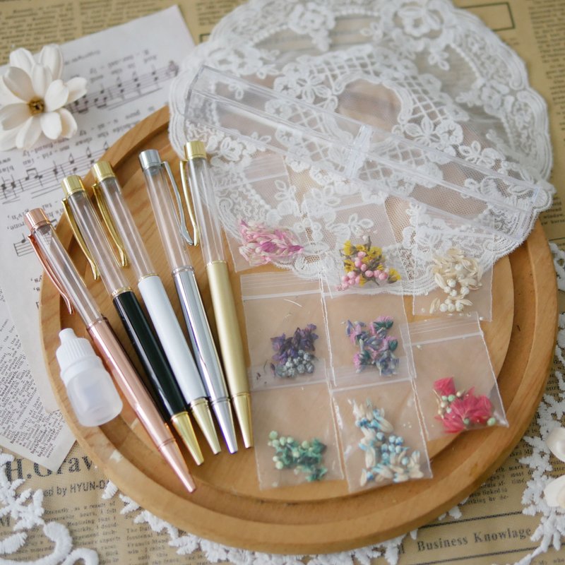 Floating Flower Pen Material Pack Extremely Dry Preserved Flower Gift - จัดดอกไม้/ต้นไม้ - พืช/ดอกไม้ หลากหลายสี