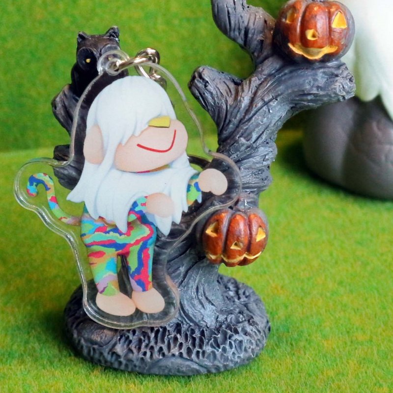 Pretending to be Ghost - Keychain 1 pcs - ที่ห้อยกุญแจ - อะคริลิค หลากหลายสี