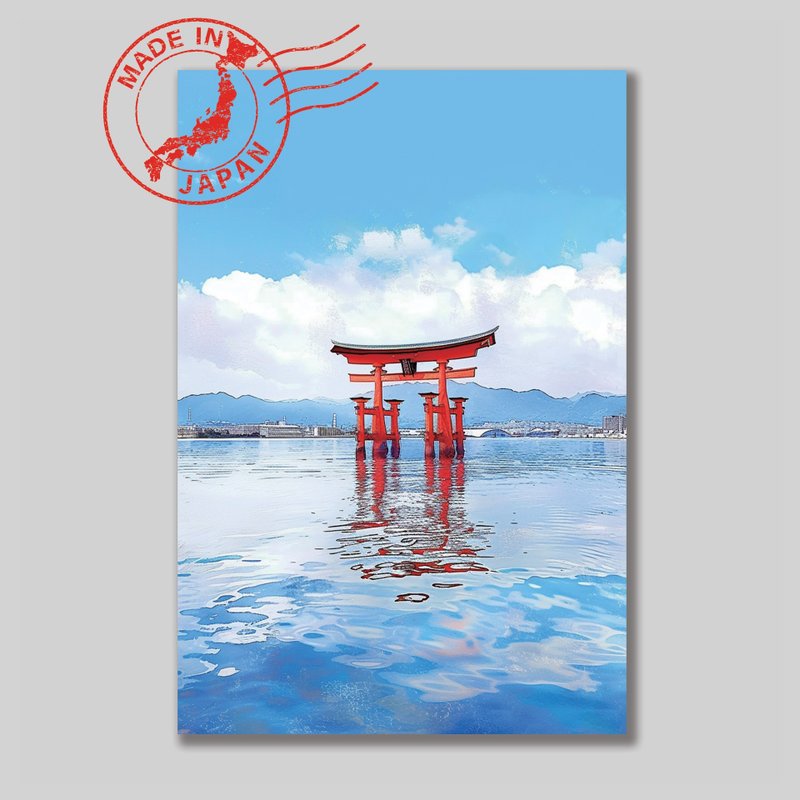Japanese Scenic Postcard – Itsukushima Shrine, Hiroshima | Gifting & Decor - การ์ด/โปสการ์ด - กระดาษ 