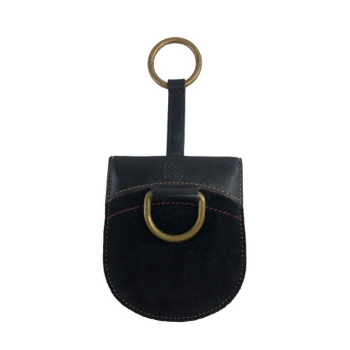【新品未使用】LOEWE ブラック レザー キーケース ✨美品✨LOEWE ロエベ 6連 キーケース レザー ブラック チャーム