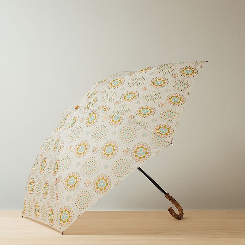 小彎竹柄輕便折傘/煙火/粉彩糖 - 雨傘/雨衣 - 防水材質 黃色
