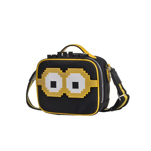 Fion Minions Jacquard with Leather Shoulder Bag - FAAFIMX006BLKYLWZZ Metro  Department Store