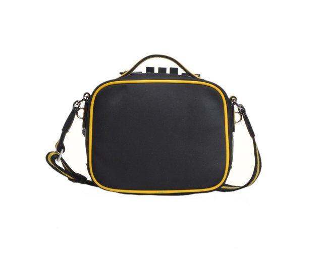 Fion Minions Jacquard with Leather Shoulder Bag - FAAFIMX006BLKYLWZZ Metro  Department Store