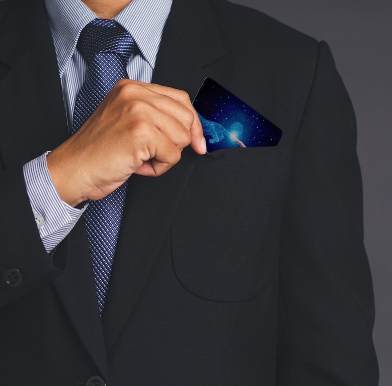 NFCデジタル名刺 - AI生活 - ビジネス交流、営業 - ガジェット - プラスチック ブルー