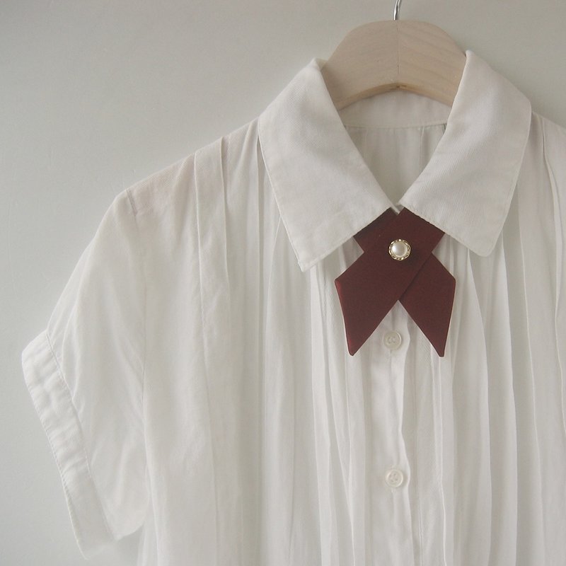wine crosstie,necktie,bow ties for woman - 領結/領巾 - 其他材質 紅色