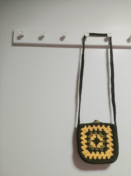 joydaysss 手工鉤織祖母格袋 | 編織包 | 輕便 | 拼色 | 客製