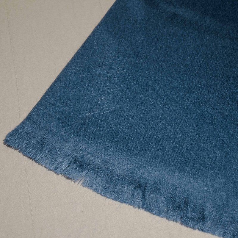 Alpaca Scarf-Sky Blue-Ecuador - Knit Scarves & Wraps - Other Materials Blue