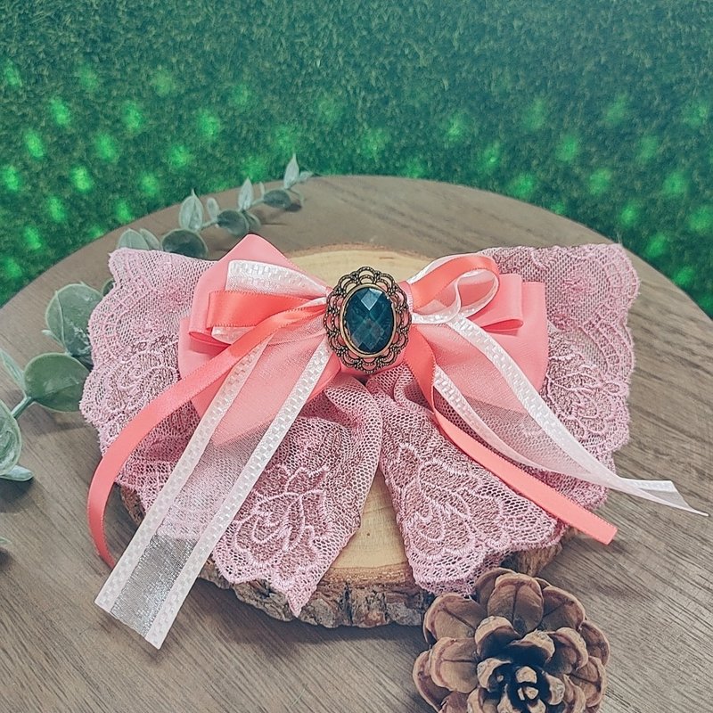 夢幻蕾絲系列- 典雅 - 髮夾/髮圈 - 其他材質 粉紅色