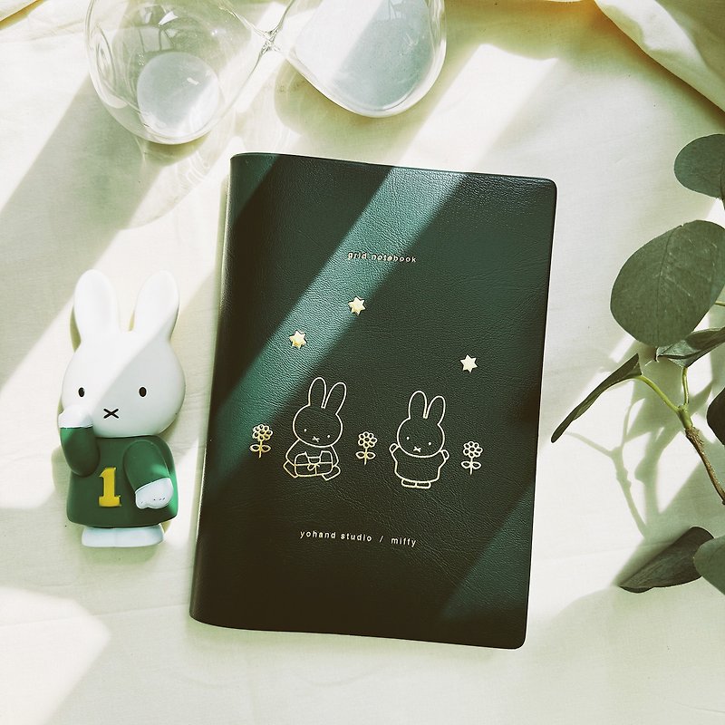 【Pinkoi x miffy】Limited Edition - Miffy's Garden - Notebook - สมุดบันทึก/สมุดปฏิทิน - กระดาษ สีเขียว