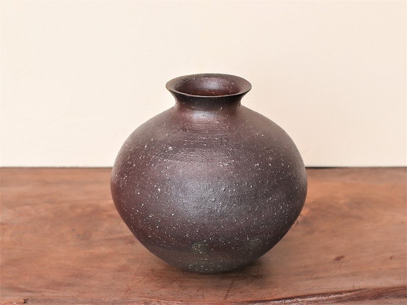 備前焼 花入れ　h3-096 - 花瓶/陶器 - 陶 咖啡色