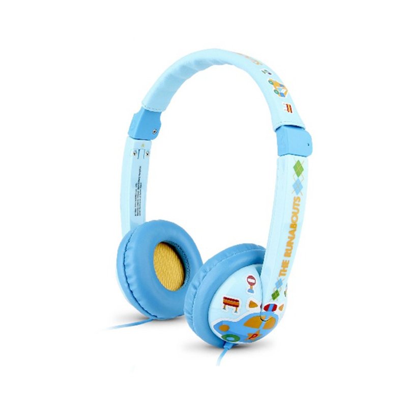 Kids Safe Headphone with Volume Limiter – the Runabouts - Headphones & Earbuds - Plastic Blue