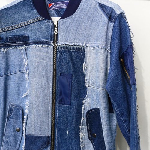 Denim Crazy Patchwork Jacket - Shop First Edition Design Men's Coats &  Jackets - Pinkoi