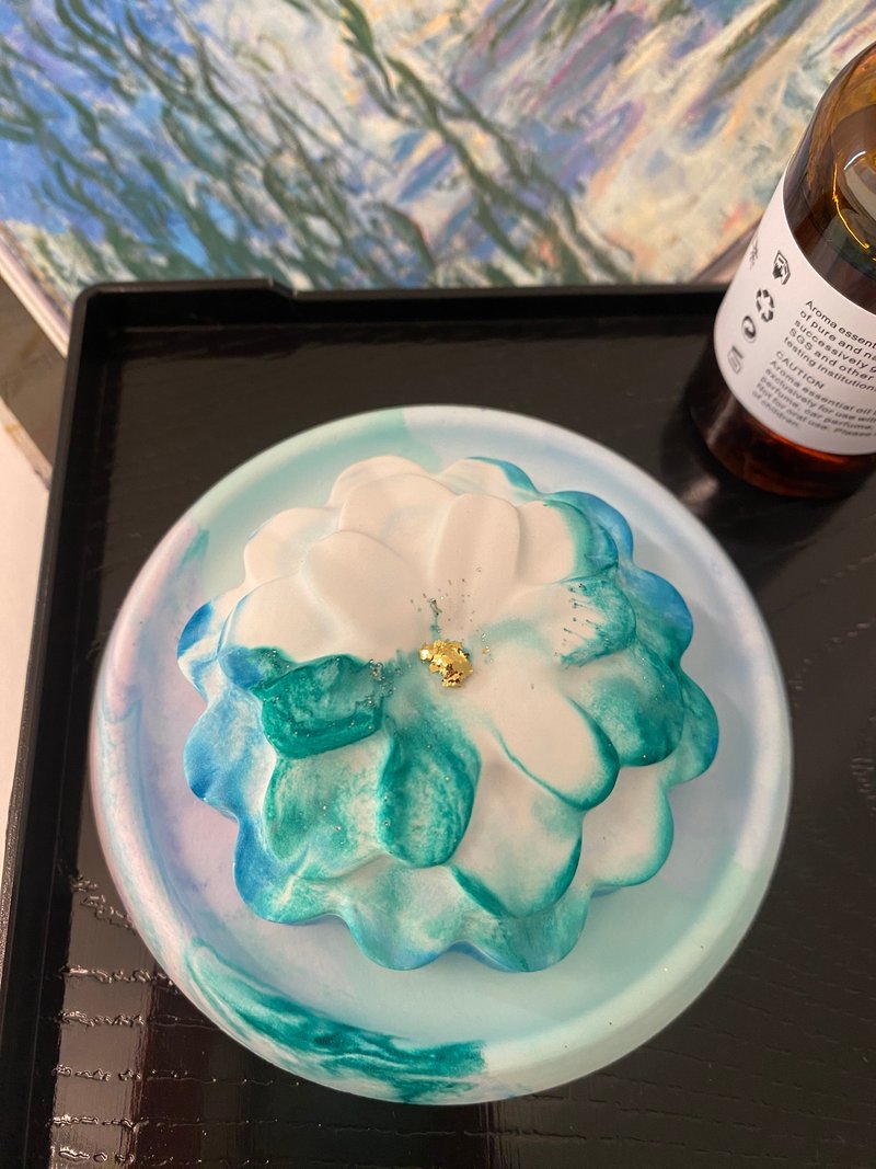 長壽花擴香石 Jonquil aroma stone - 香氛/精油/擴香 - 其他材質 藍色