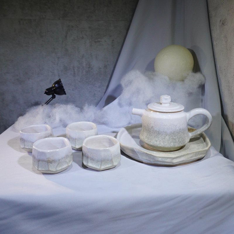 貓柳茶具組 - 茶壺/茶杯/茶具 - 陶 多色