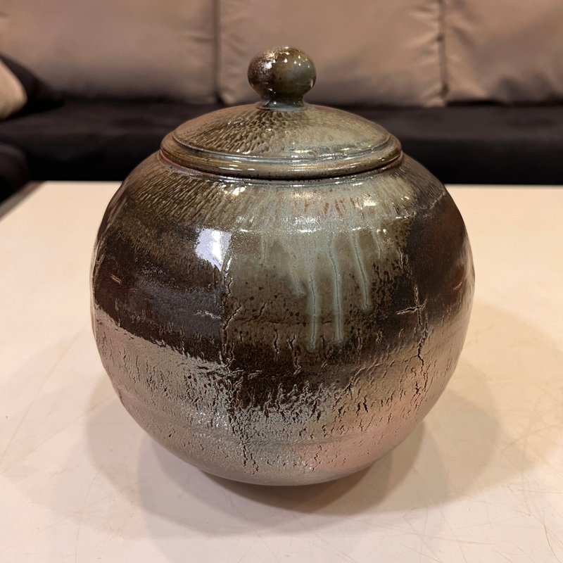 柴燒茶倉 / 二斤肌理茶倉 / 小平凡手作 - 其他 - 陶 卡其色