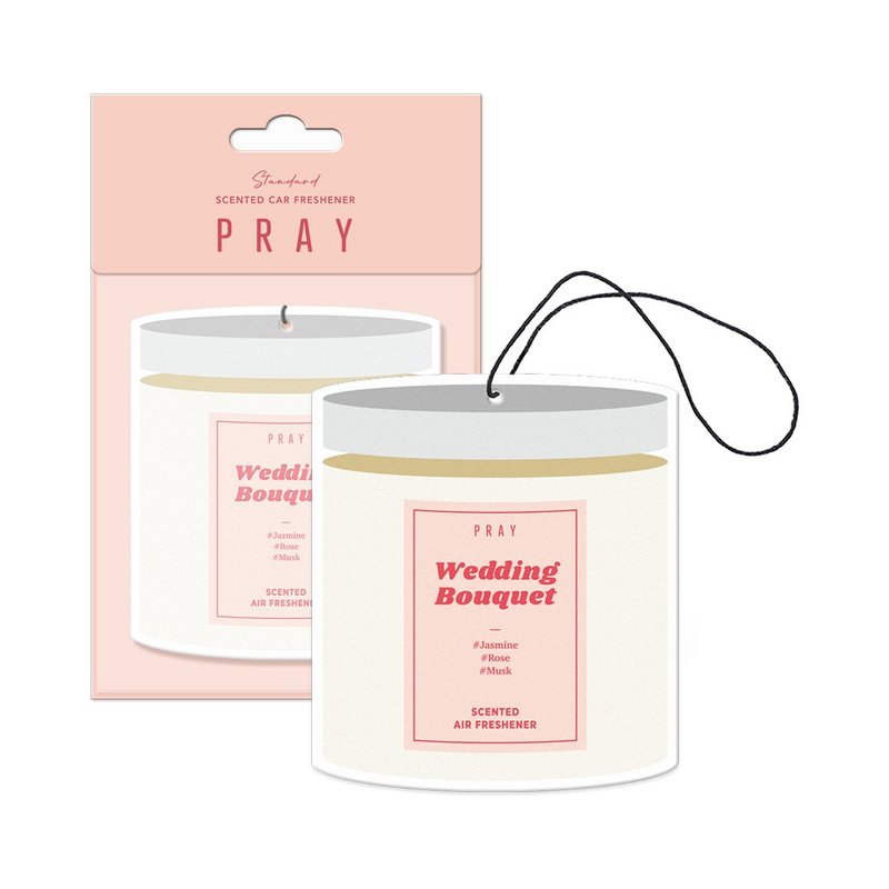 PRAY Car Freshener- Wedding Bouquet /3pc - น้ำหอม - กระดาษ ขาว