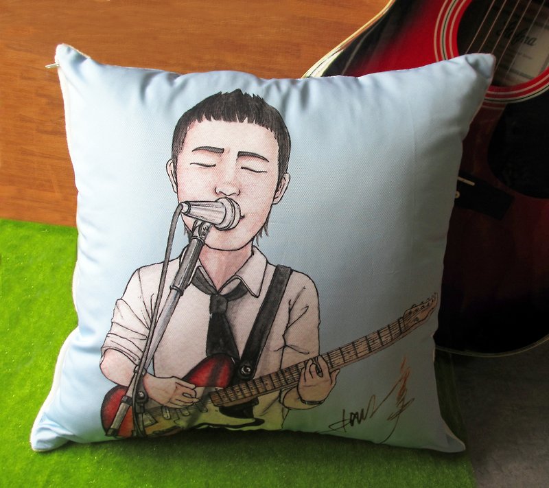 DUNMI and other meters / customized pillow (double-sided printing / short hair) - Pillows & Cushions - Cotton & Hemp 