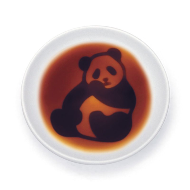 層次醬料碟-熊貓 - 小碟/醬油碟 - 陶 