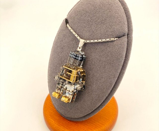 Original Hand Works Gear Lego Robot Handmade Necklace Art