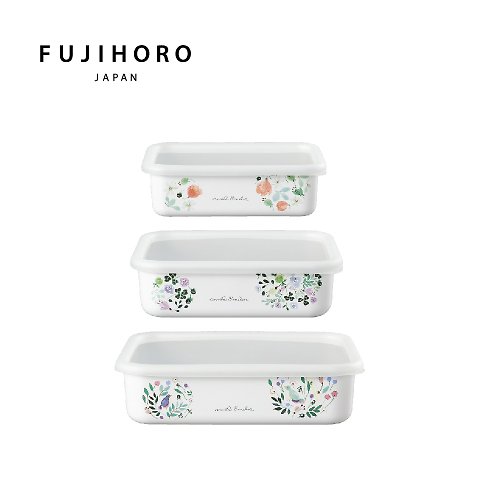 FUJIHORO 富士琺瑯 安娜艾米利亞系列 琺瑯烘焙保鮮盒 淺型