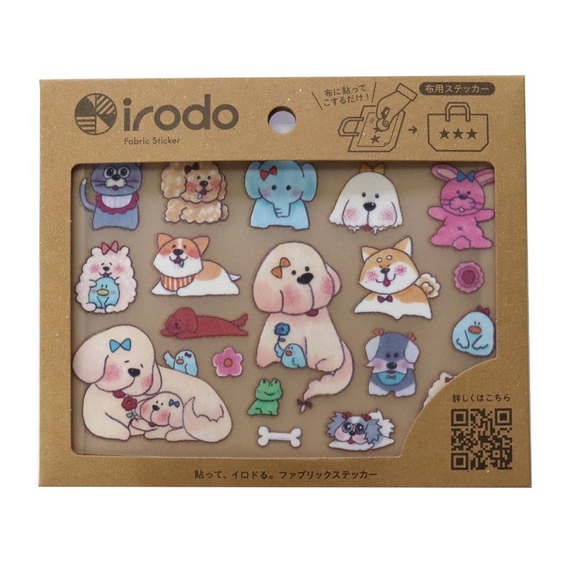 [irodo] Inuken Friends (non-iron fabric transfer stickers) - สติกเกอร์ - วัสดุอื่นๆ หลากหลายสี