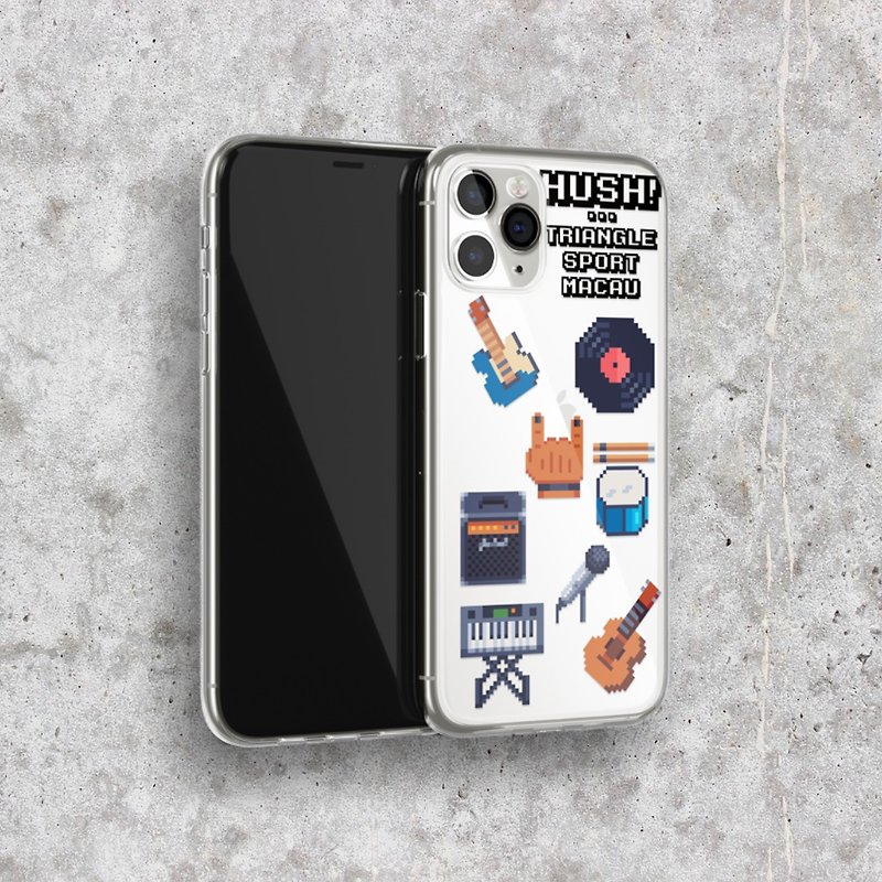 hush! phone case --  8bit musical - Phone Cases - Plastic 