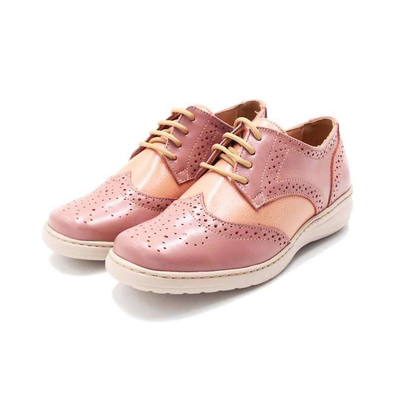 SAPATOTERAPIA (Female) Oxford Carved Gradual Color Casual Shoes Women's Shoes-Rose Pink - Women's Casual Shoes - Rubber 