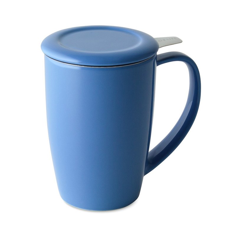 [Holiday Gift] American FORLIFE Sleek/Filter Tea Cup Set-Blue - แก้ว - เครื่องลายคราม สีน้ำเงิน