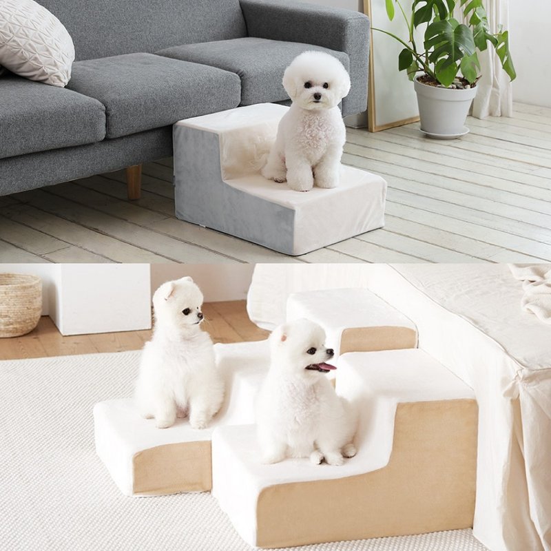 Korean ber pet dog cat ladder staircase 2-story stair bed climbing ladder to protect the life of furry children - Other - Other Materials 