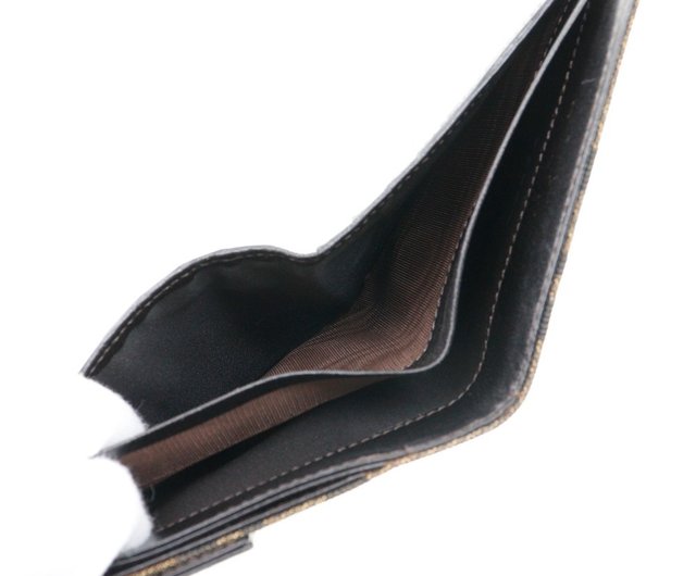 日本直送】フェンディ FENDI 二つ折り財布 キャンバス × レザー