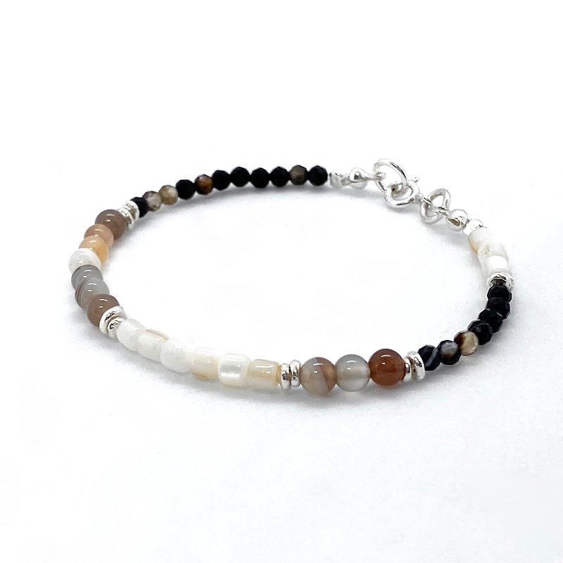 Ore_B01 / Persian Gulf Agate Ore Bracelet - Bracelets - Crystal Multicolor
