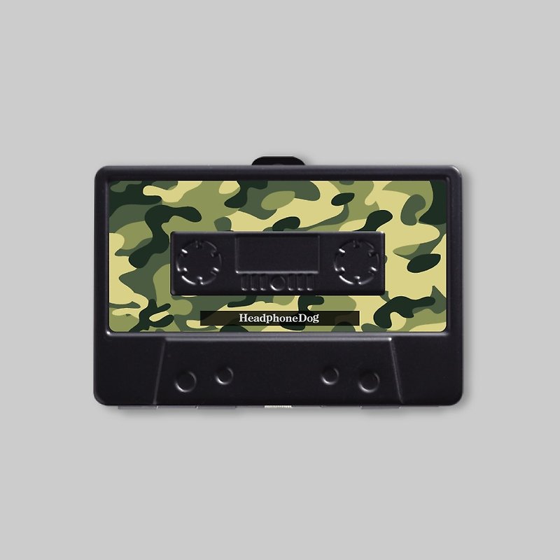 Music Cassette Card Case / cigarette case (Metal) Camouflage,Marbl - Card Holders & Cases - Other Metals Multicolor