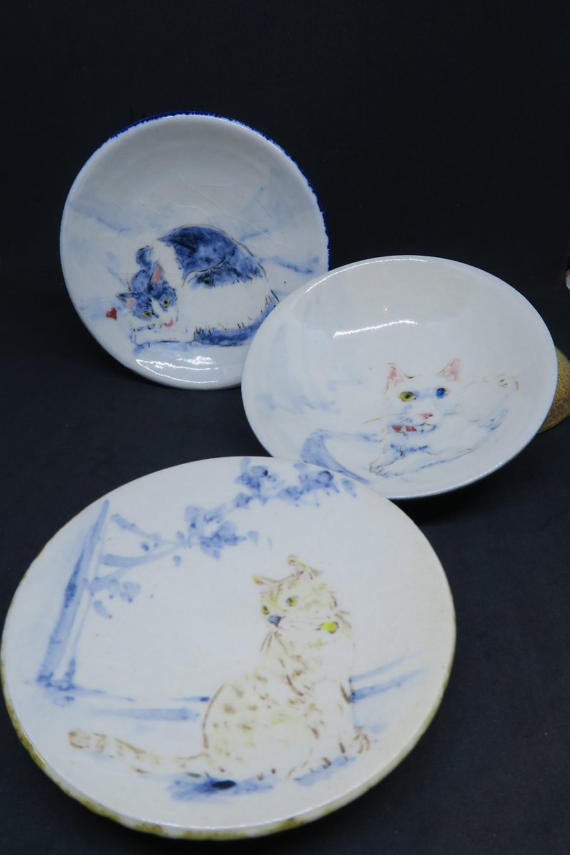 Mr. Song 【Cat - Plates for Minions】 - Plates & Trays - Pottery 