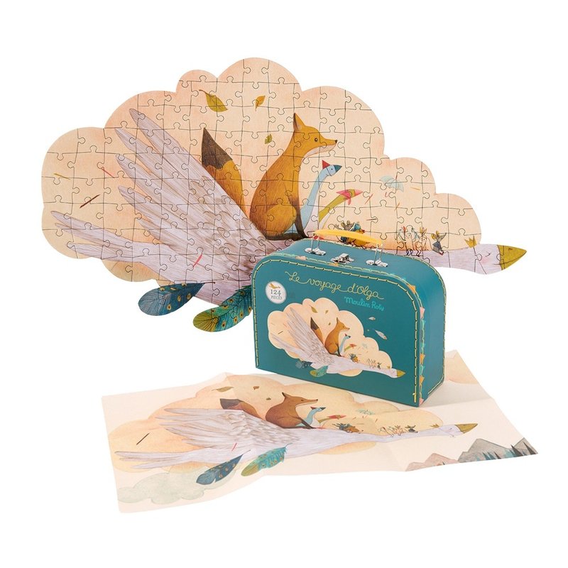 French Moulin Roty Cloud Puzzle-Dream of Flying - ของเล่นเด็ก - วัสดุอื่นๆ หลากหลายสี